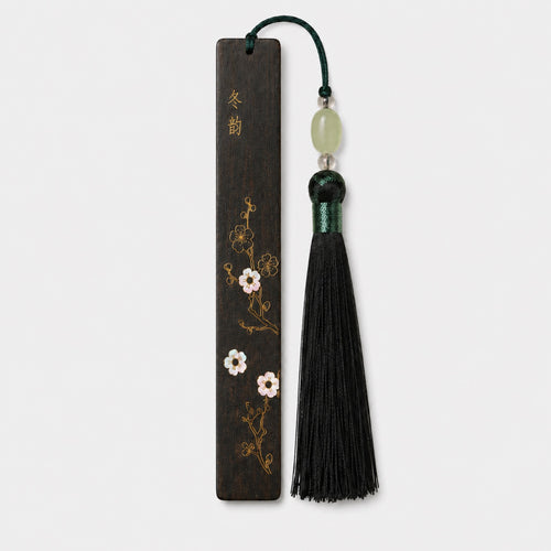 Winter Resonance shell-inlay bookmark